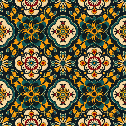 Traditional Najdi Pattern 15 Quilting Cotton Fabric