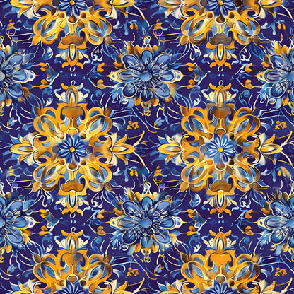 Traditional Najdi Pattern 1 Quilting Cotton Fabric