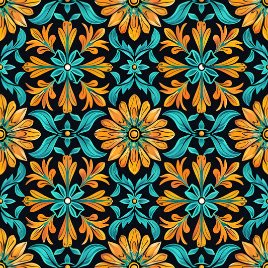 Traditional Najdi Pattern 5 Quilting Cotton Fabric