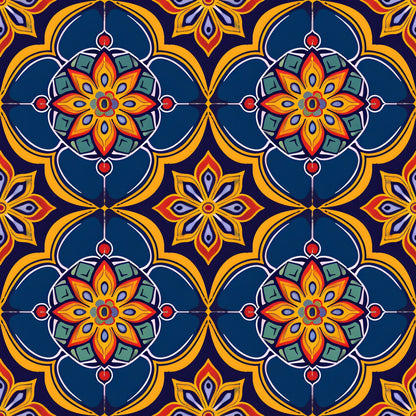 Traditional Najdi Pattern 8 Quilting Cotton Fabric