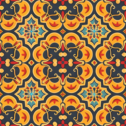Traditional Najdi Pattern 9 Quilting Cotton Fabric