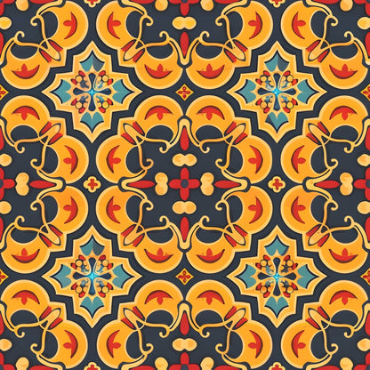 Marigold Mosaic Pattern 9 Minky Fabric