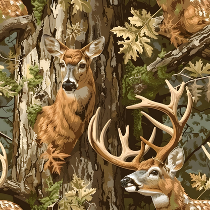 Whitetail Woods Pattern 10 Minky Fabric