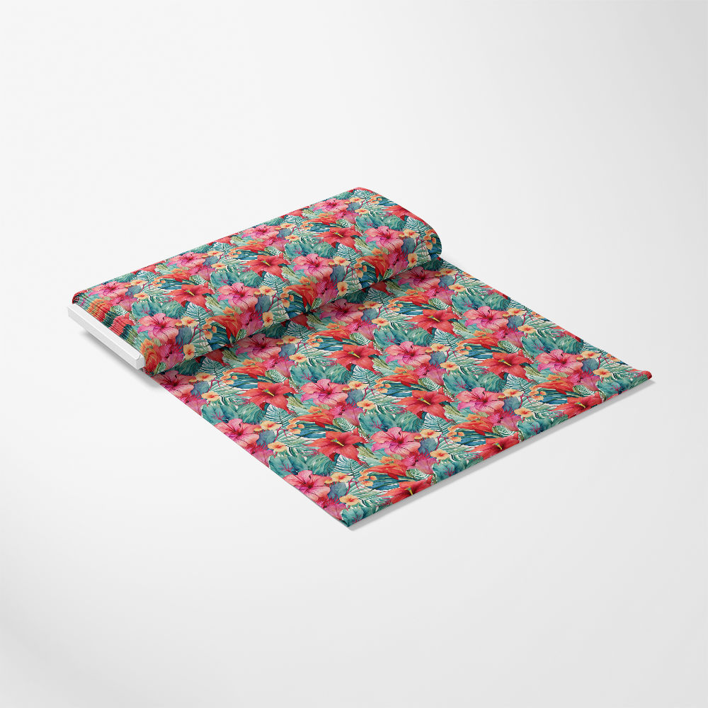 Tropical Flowers Pattern 10 Quilting Cotton Fabric