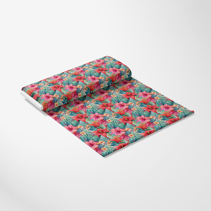 Tropical Flowers Pattern 10 Quilting Cotton Fabric