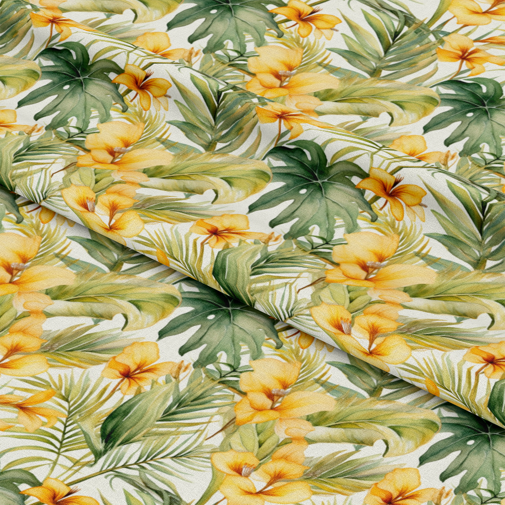 Tropical Flowers Pattern 11 Quilting Cotton Fabric