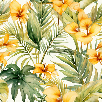 Hibiscus Paradise Pattern 11 Minky Fabric