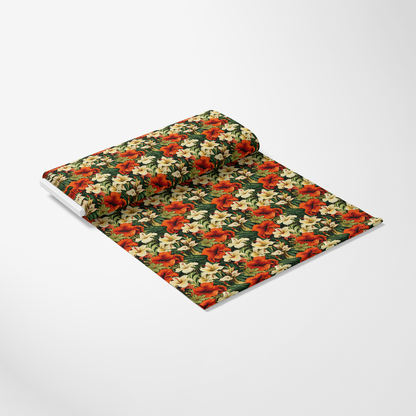 Tropical Flowers Pattern 4 Quilting Cotton Fabric