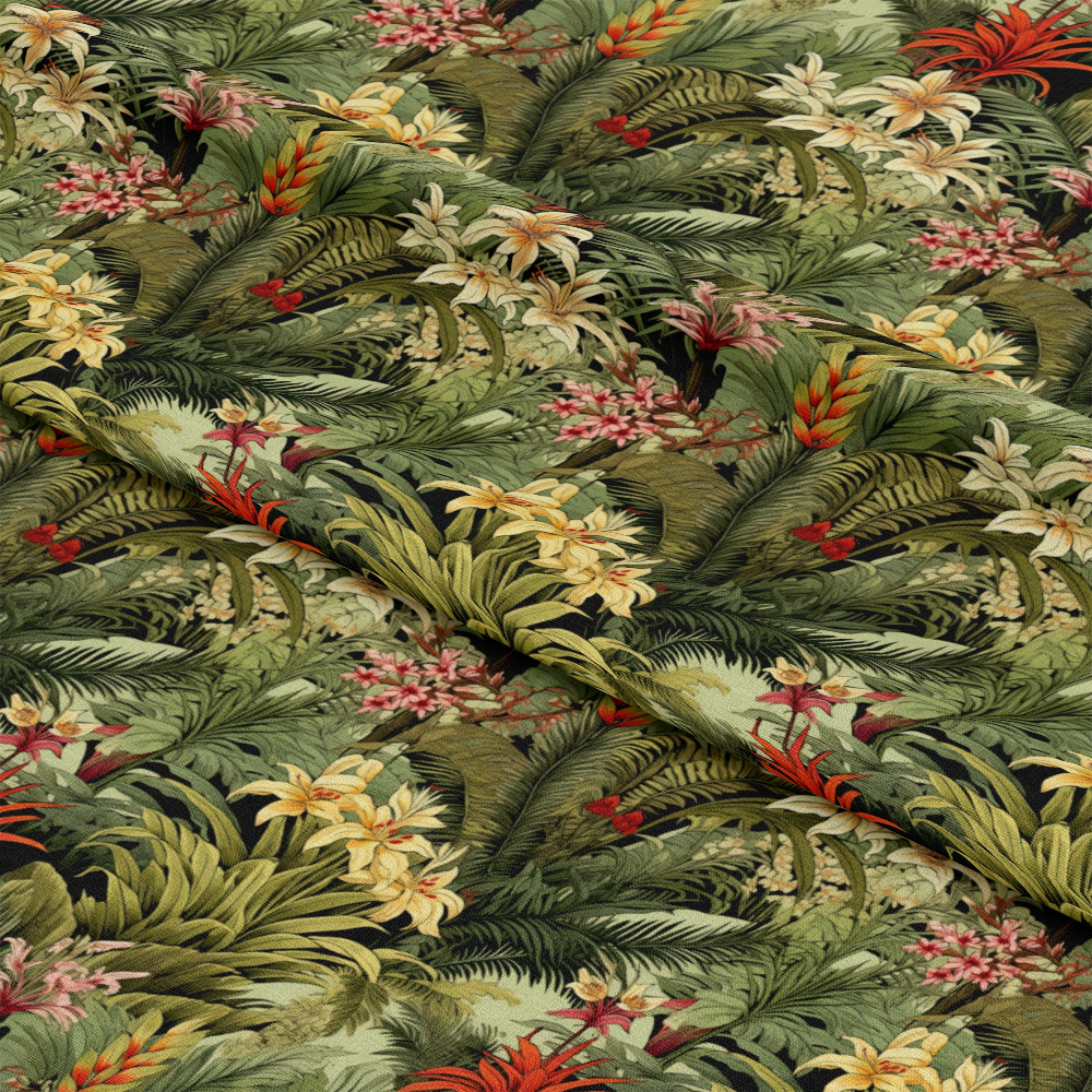 Tropical Flowers Pattern 5 Quilting Cotton Fabric