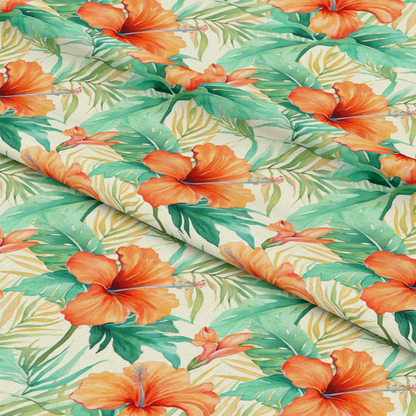 Tropical Flowers Pattern 8 Quilting Cotton Fabric