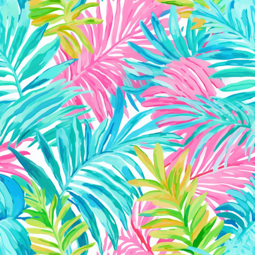 Paradise Palms Pattern 1 Minky Fabric