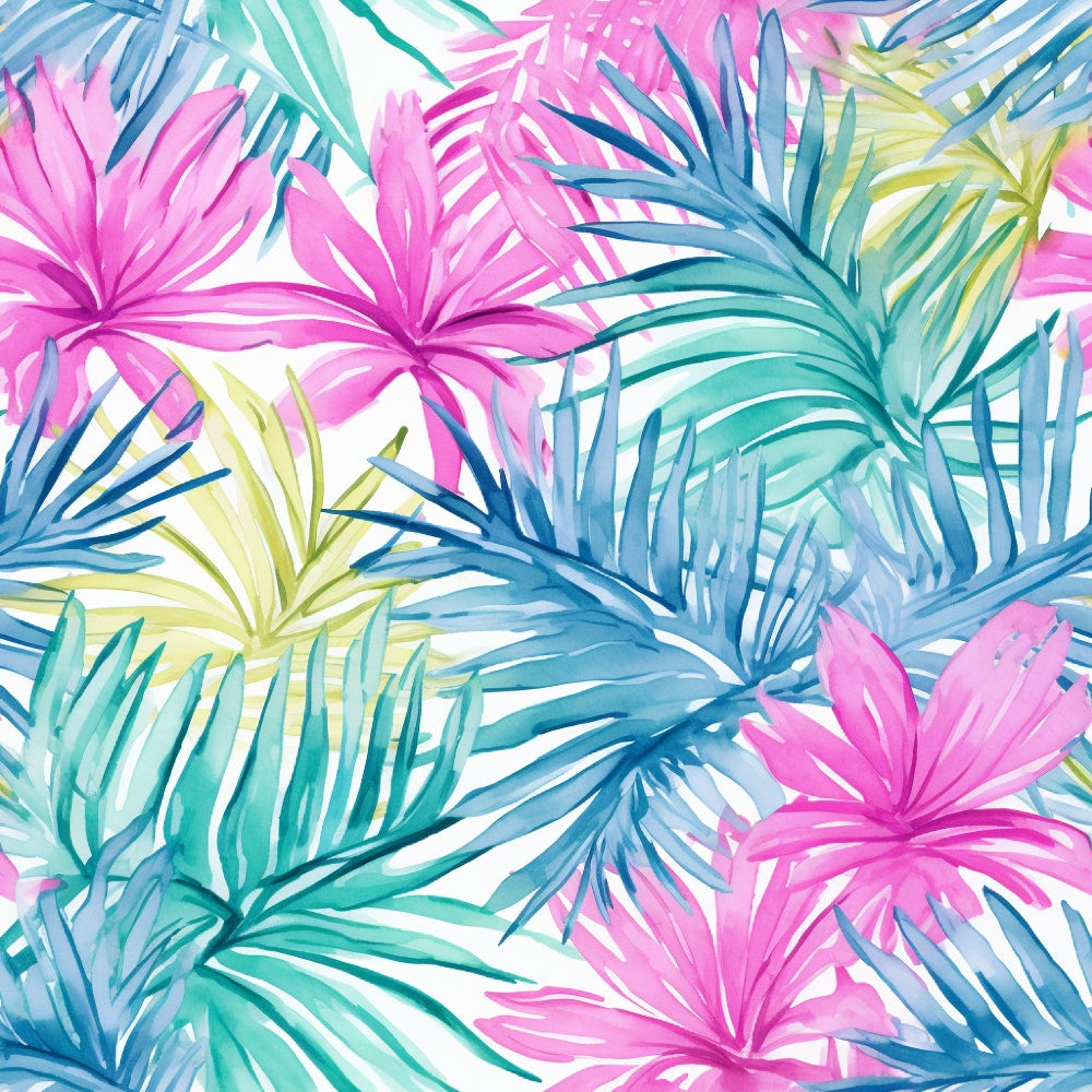 Paradise Palms Pattern 2 Minky Fabric