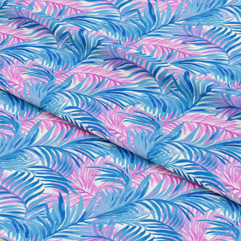 Tropical Leaves Pattern 3 Quilting Cotton Fabric