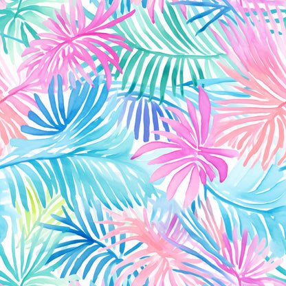 Paradise Palms Pattern 4 Minky Fabric