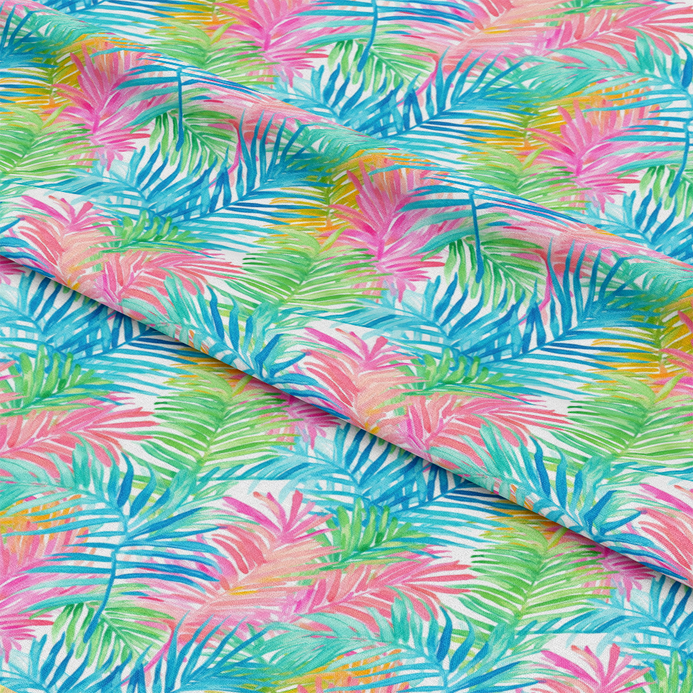 Tropical Leaves Pattern 5 Quilting Cotton Fabric
