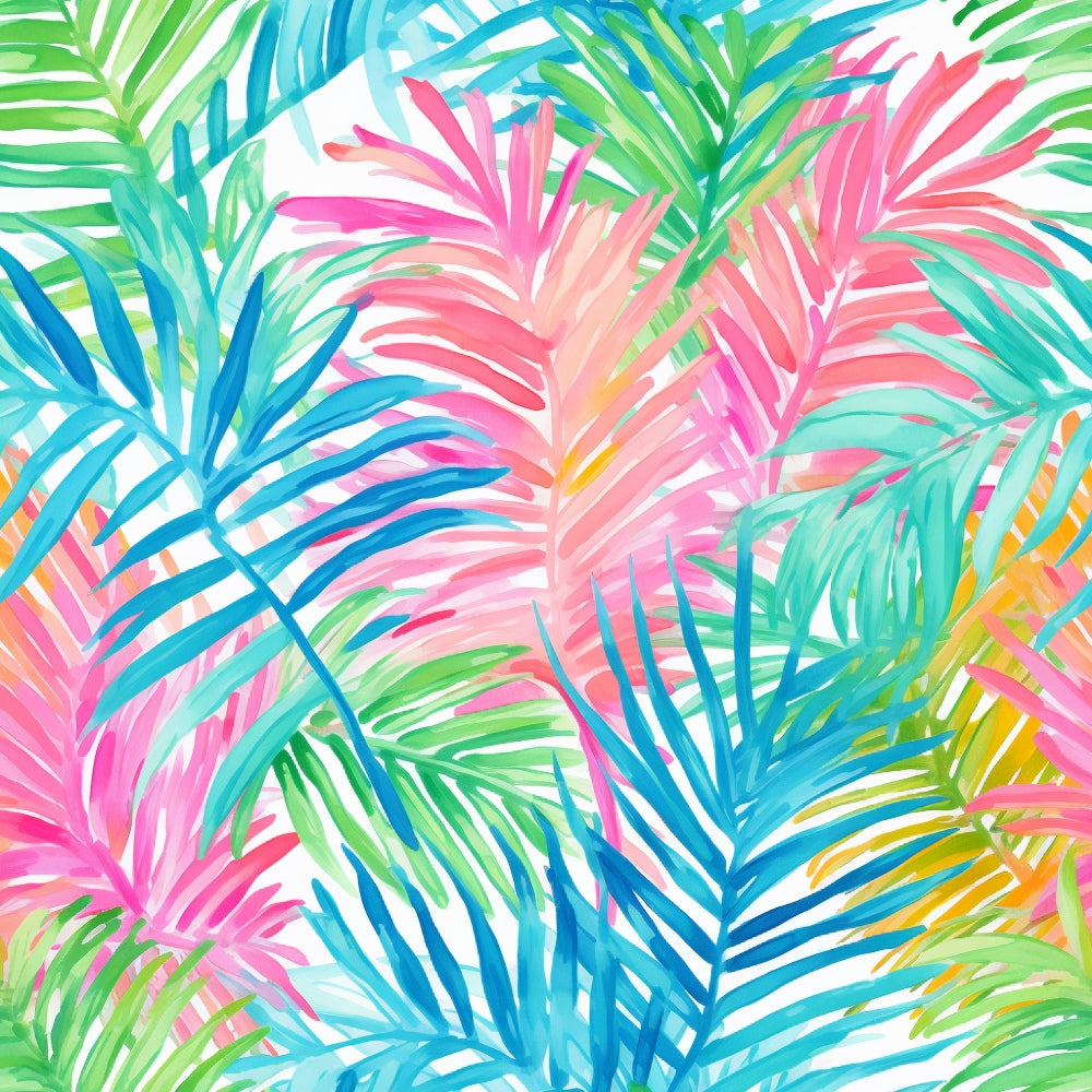 Paradise Palms Pattern 5 Minky Fabric