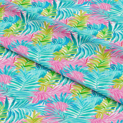 Tropical Leaves Pattern 6 Quilting Cotton Fabric