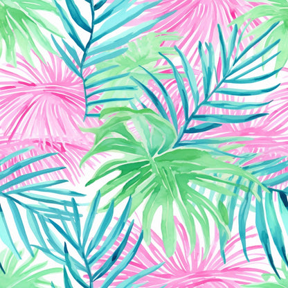 Paradise Palms Pattern 7 Minky Fabric