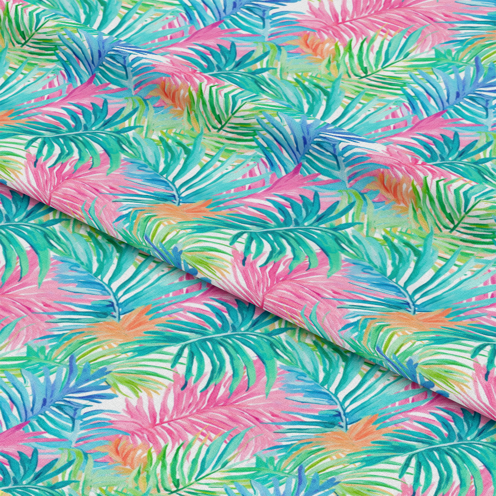 Tropical Leaves Pattern 8 Quilting Cotton Fabric