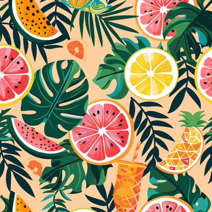 Paradise Punch Pattern 10 Minky Fabric