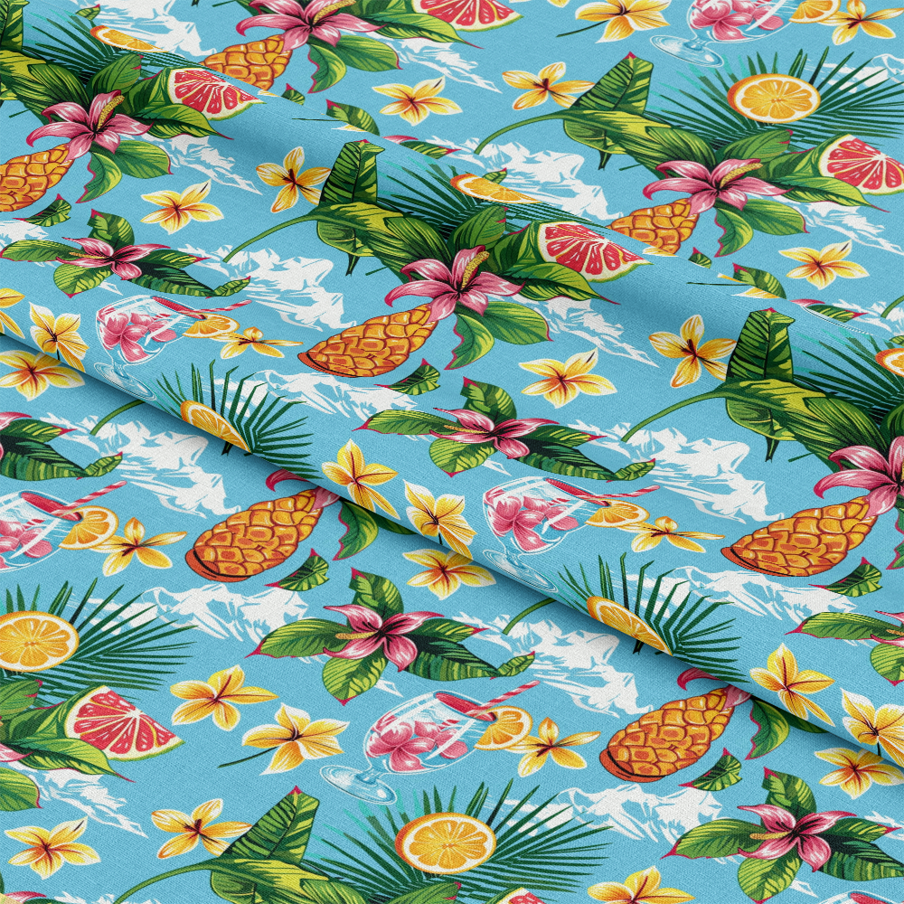 Tropical Summer Beach Pattern 1 Quilting Cotton Fabric