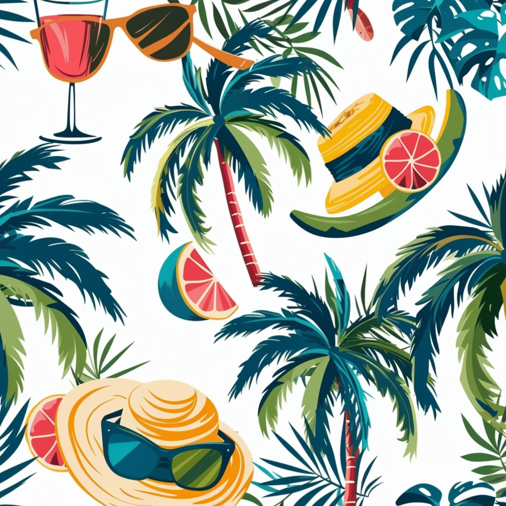 Paradise Punch Pattern 2 Minky Fabric
