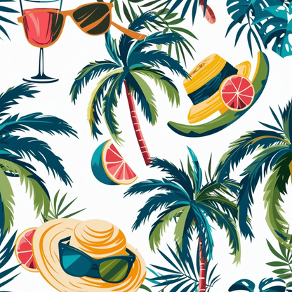 Paradise Punch Pattern 2 Minky Fabric