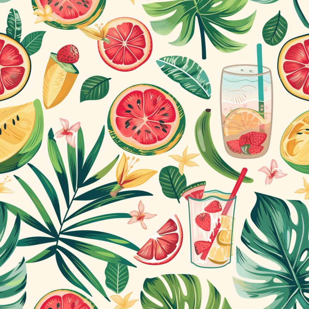 Paradise Punch Pattern 5 Minky Fabric
