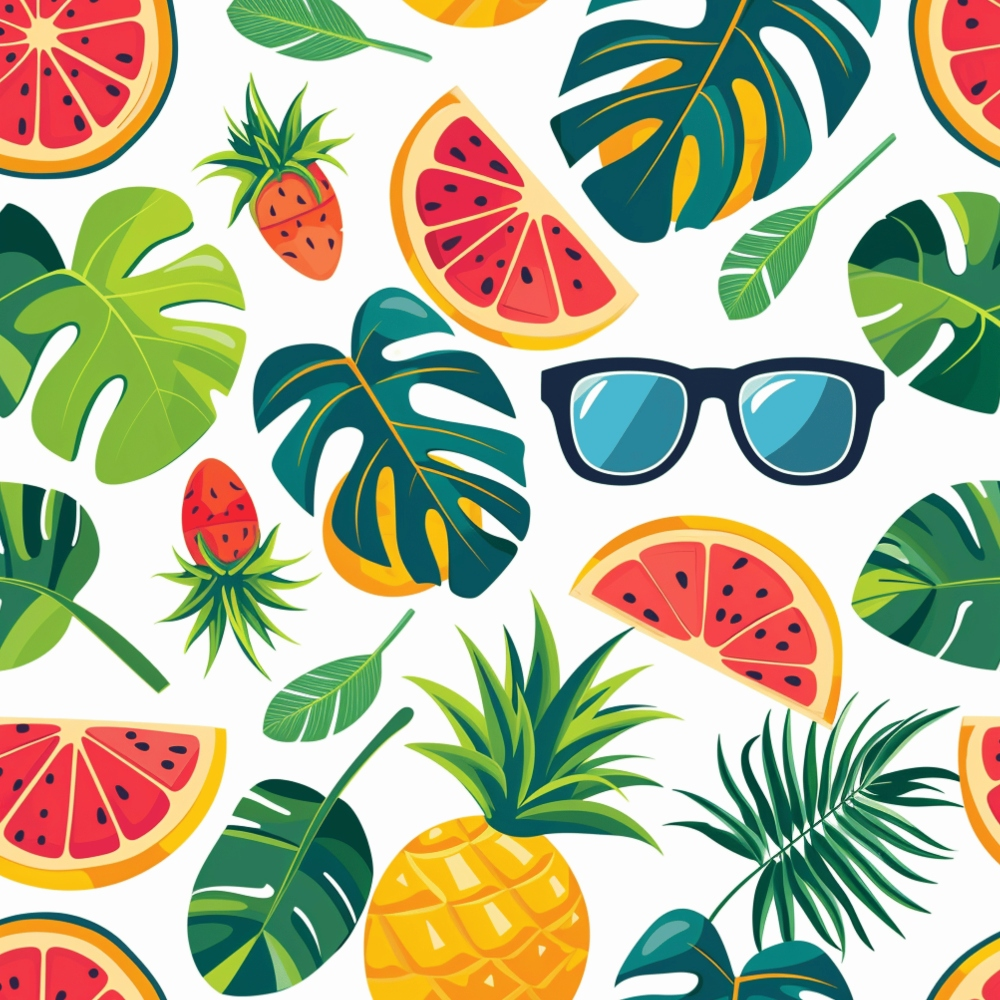 Paradise Punch Pattern 7 Minky Fabric