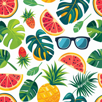 Paradise Punch Pattern 7 Minky Fabric