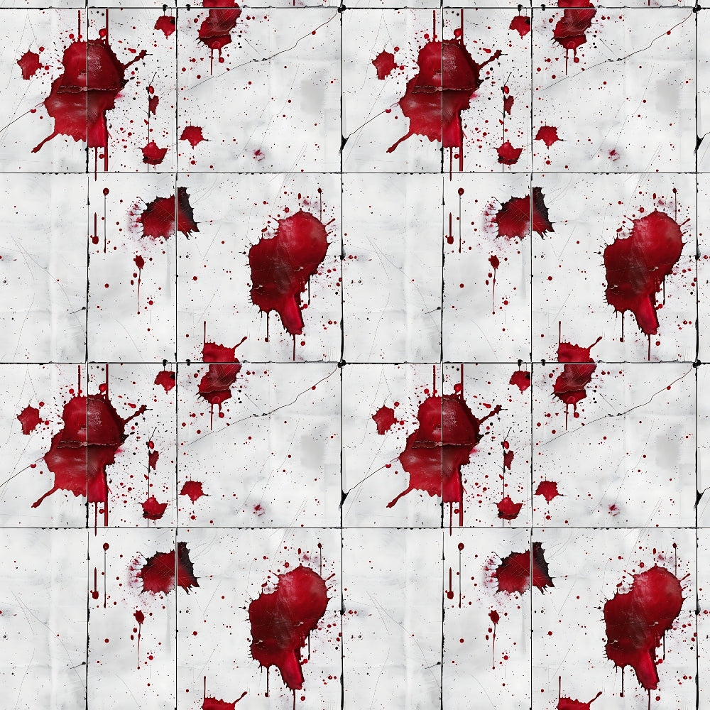 Crimson Splatter Pattern 4 Minky Fabric