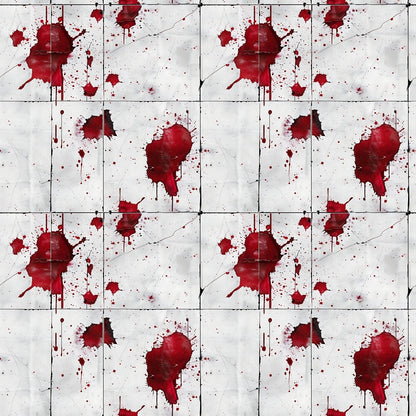 Crimson Splatter Pattern 4 Minky Fabric