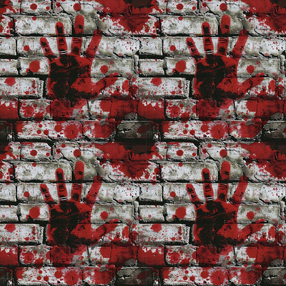 Crimson Splatter Pattern 5 Minky Fabric