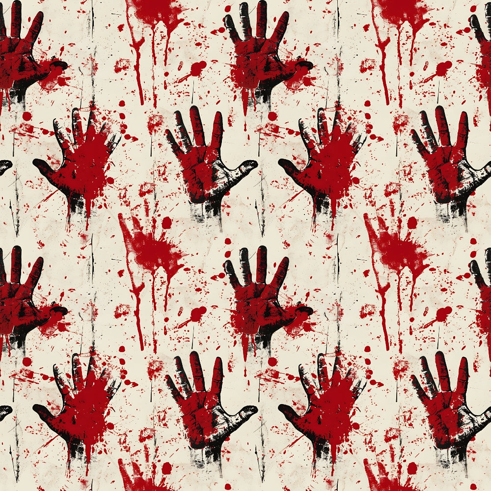 Crimson Splatter Pattern 6 Minky Fabric