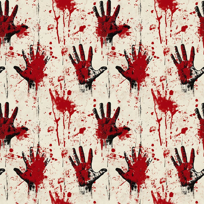 Crimson Splatter Pattern 6 Minky Fabric