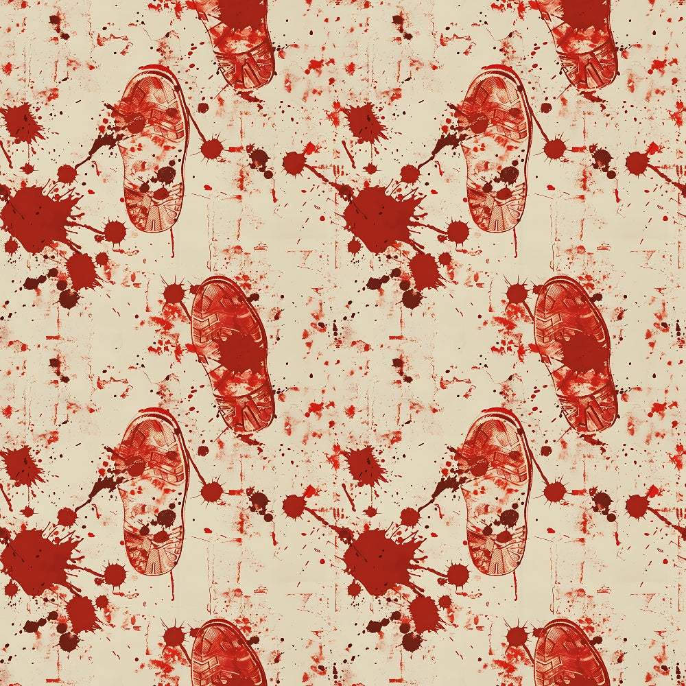 Crimson Splatter Pattern 7 Minky Fabric