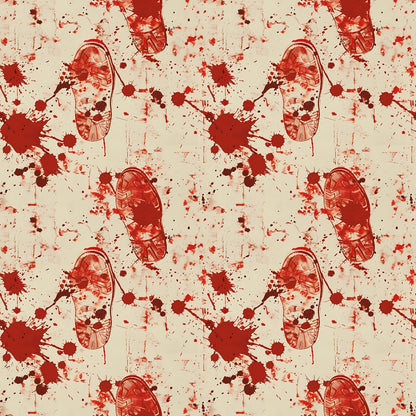 Crimson Splatter Pattern 7 Minky Fabric