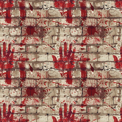 Crimson Splatter Pattern 8 Minky Fabric