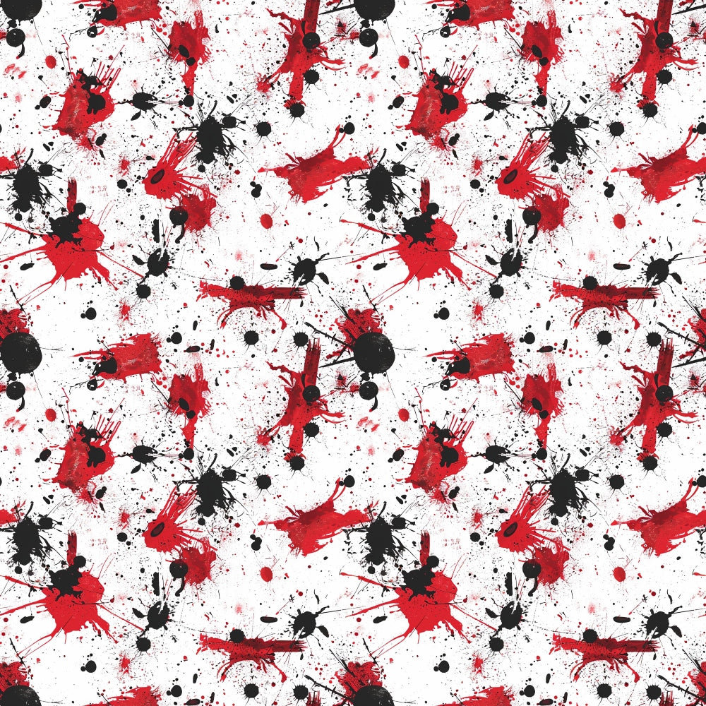 Crimson Splatter Pattern 1 Minky Fabric
