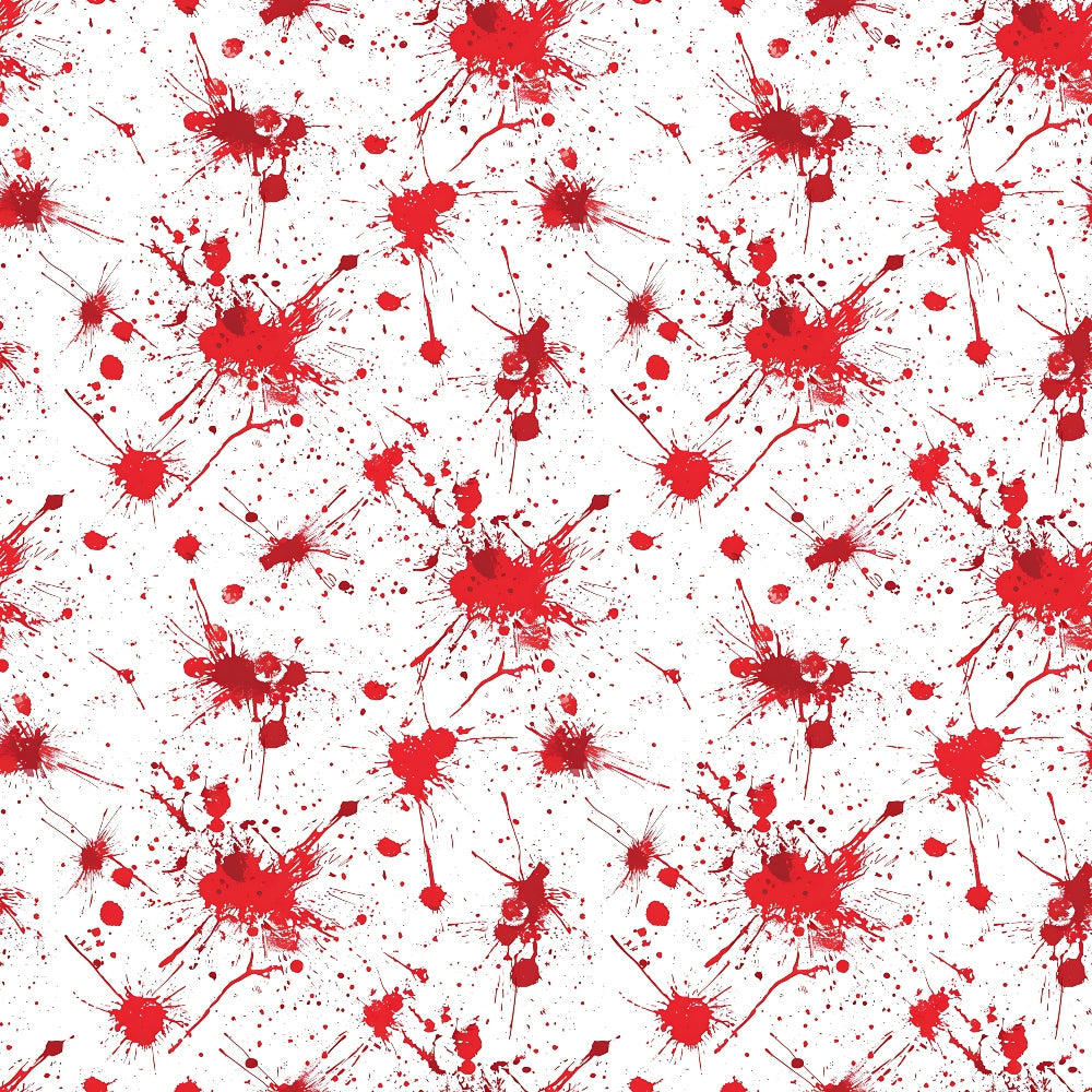 Crimson Splatter Pattern 10 Minky Fabric