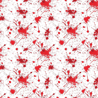 Crimson Splatter Pattern 10 Minky Fabric
