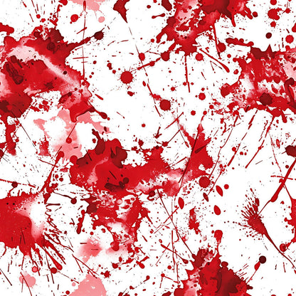Crimson Splatter Pattern 11 Minky Fabric
