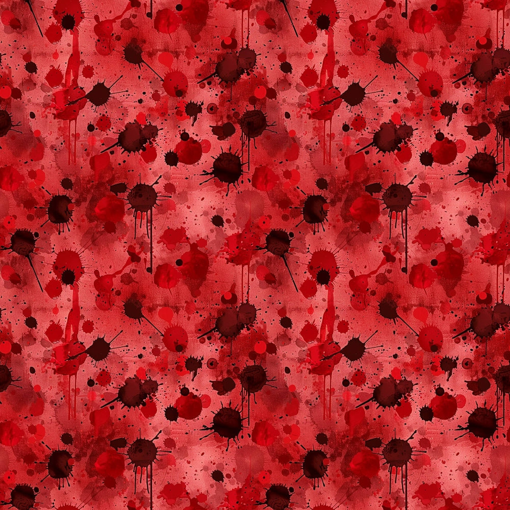 Crimson Splatter Pattern 14 Minky Fabric
