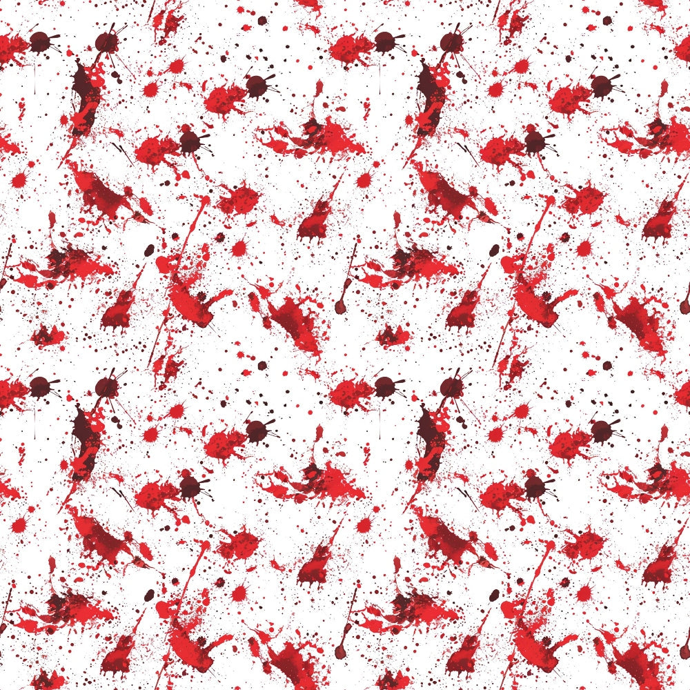 Crimson Splatter Pattern 15 Minky Fabric