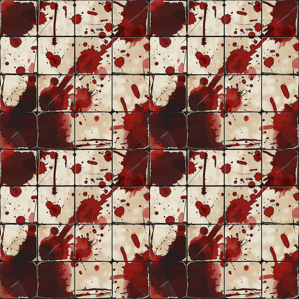 Crimson Splatter Pattern 17 Minky Fabric