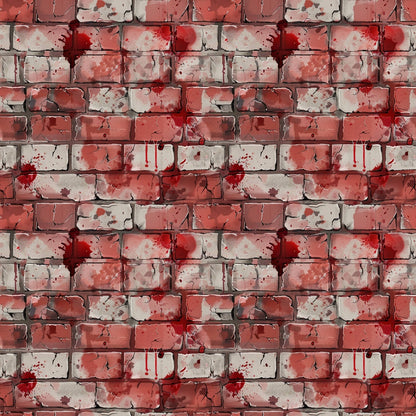 Crimson Splatter Pattern 18 Minky Fabric
