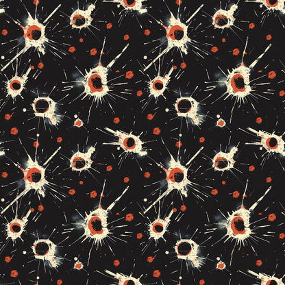 Crimson Splatter Pattern 21 Minky Fabric