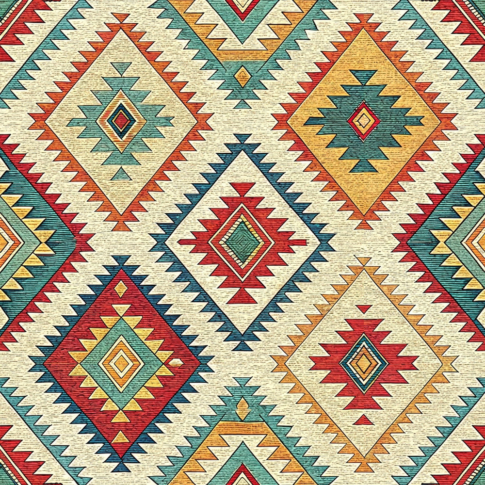 Anatolian Diamonds Pattern 1 Minky Fabric