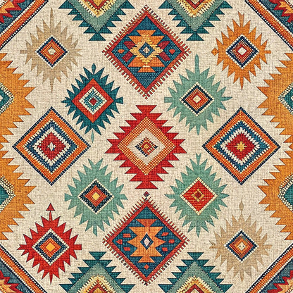 Anatolian Diamonds Pattern 2 Minky Fabric