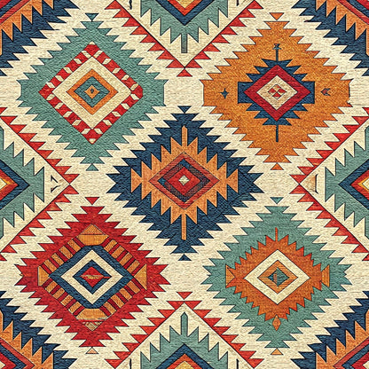 Anatolian Diamonds Pattern 6 Minky Fabric